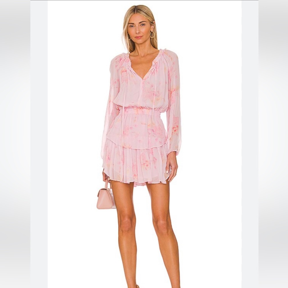Love Shack Fancy Popover Dress in Summer Morning